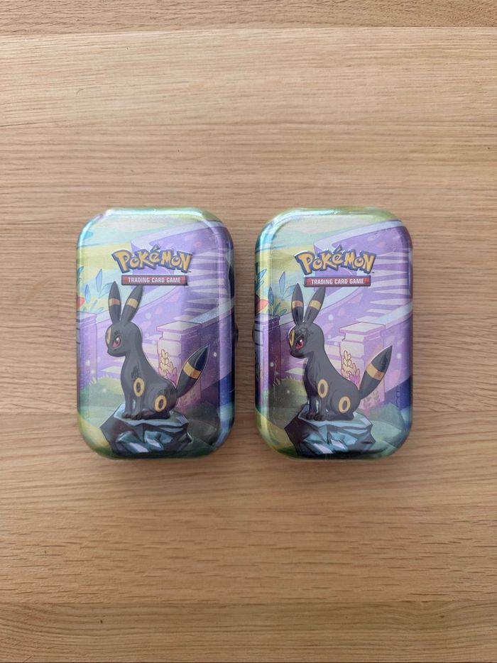 Lot 2 Mini Tins Noctali Évolutions Prismatiques EV8.5 Neuf