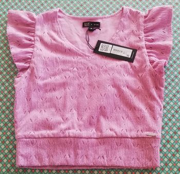 Ikks top parme dentelle XS