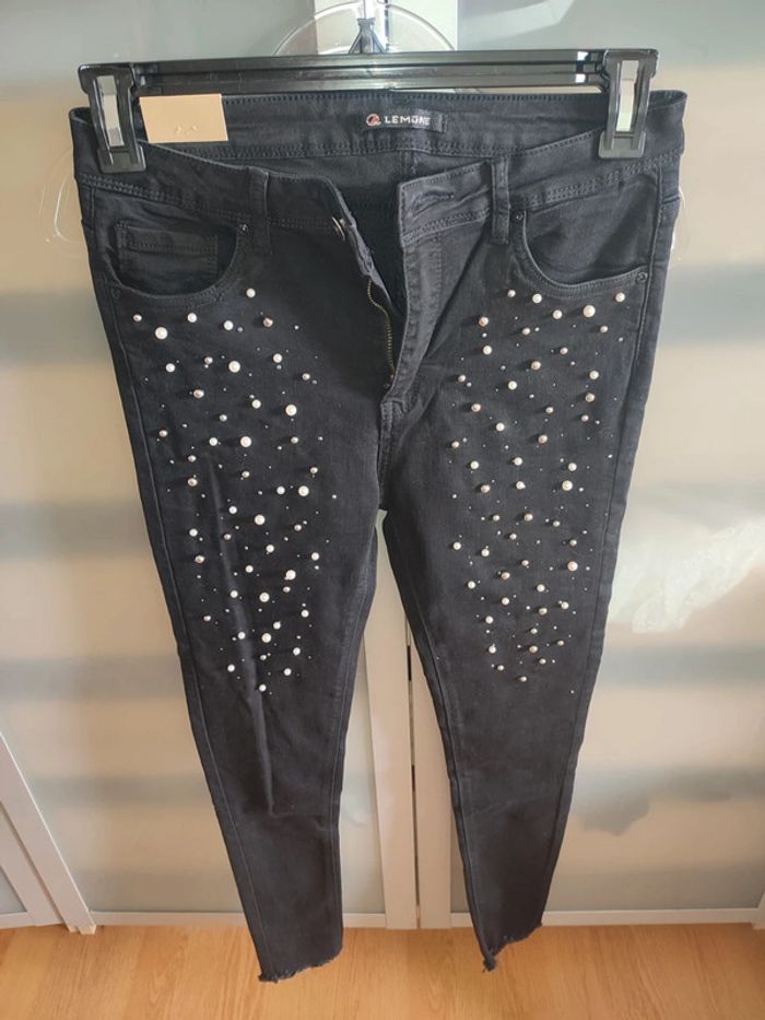 Jean à perles taille 42 / XL Lemone