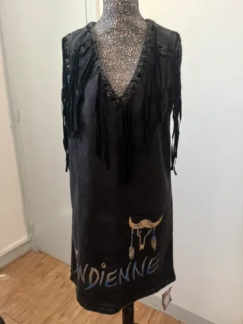 Robe noire sans manches – Créateur Gaggioli Joanne – Taille S – Neuve avec étiquette