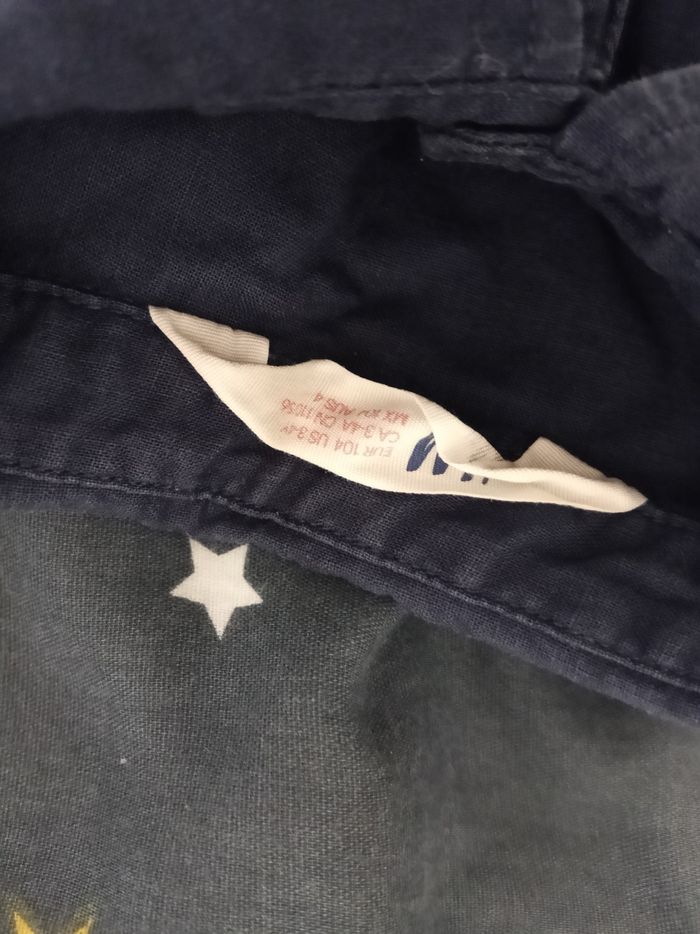 Chemise bleu marine _ 3/4 ans - photo numéro 3