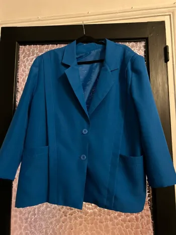 Blazer bleu marine XL, style élégant