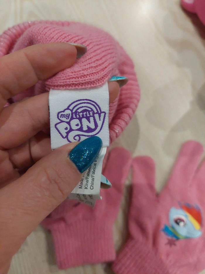 My Little Pony ensemble gant et bonnet -peluche interactive - photo numéro 3