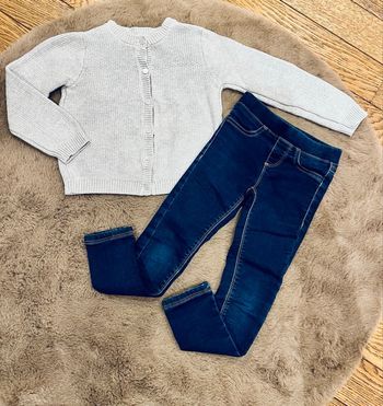 Gilet et jean fille 5 ans