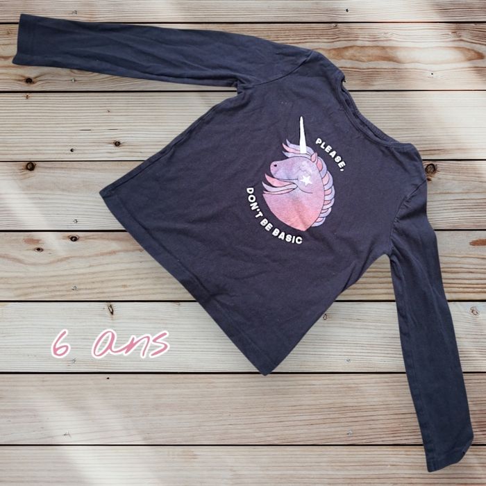 🦄💖 T-shirt Licorne magique – Kiabi – Fille 6 ans 💖🦄