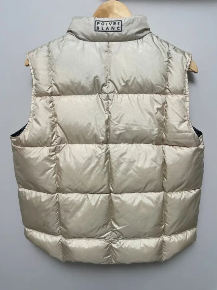 Poivre Blanc réversible vintage Doudoune sans manches / Vest Medium - photo numéro 13
