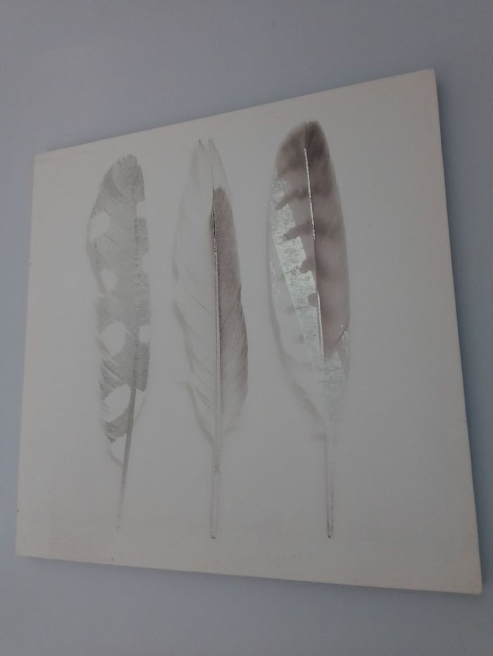 Toile motif plumes