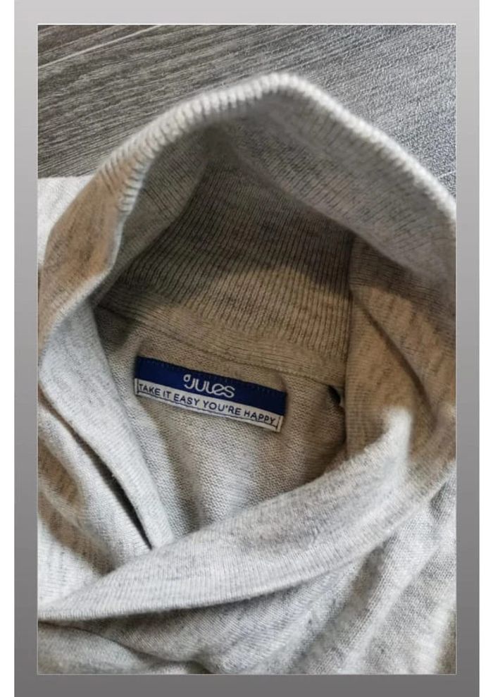 Pull gris clair Jules taille M homme - photo numéro 2