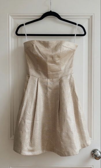 Robe bustier champagne irisé Madrmoiselle R