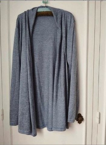 Cardigan bleu chiné