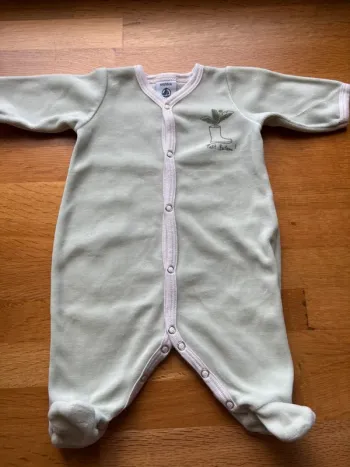 Beau pyjama velours petit bateau naissance garçon