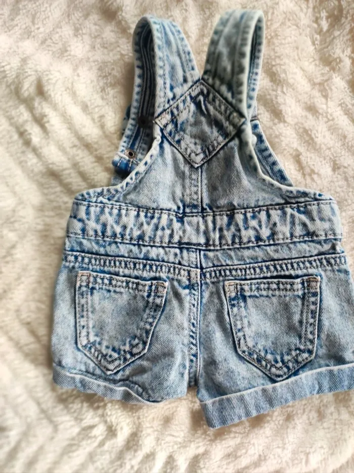 Combishort jeans 3 mois JBC - photo numéro 2