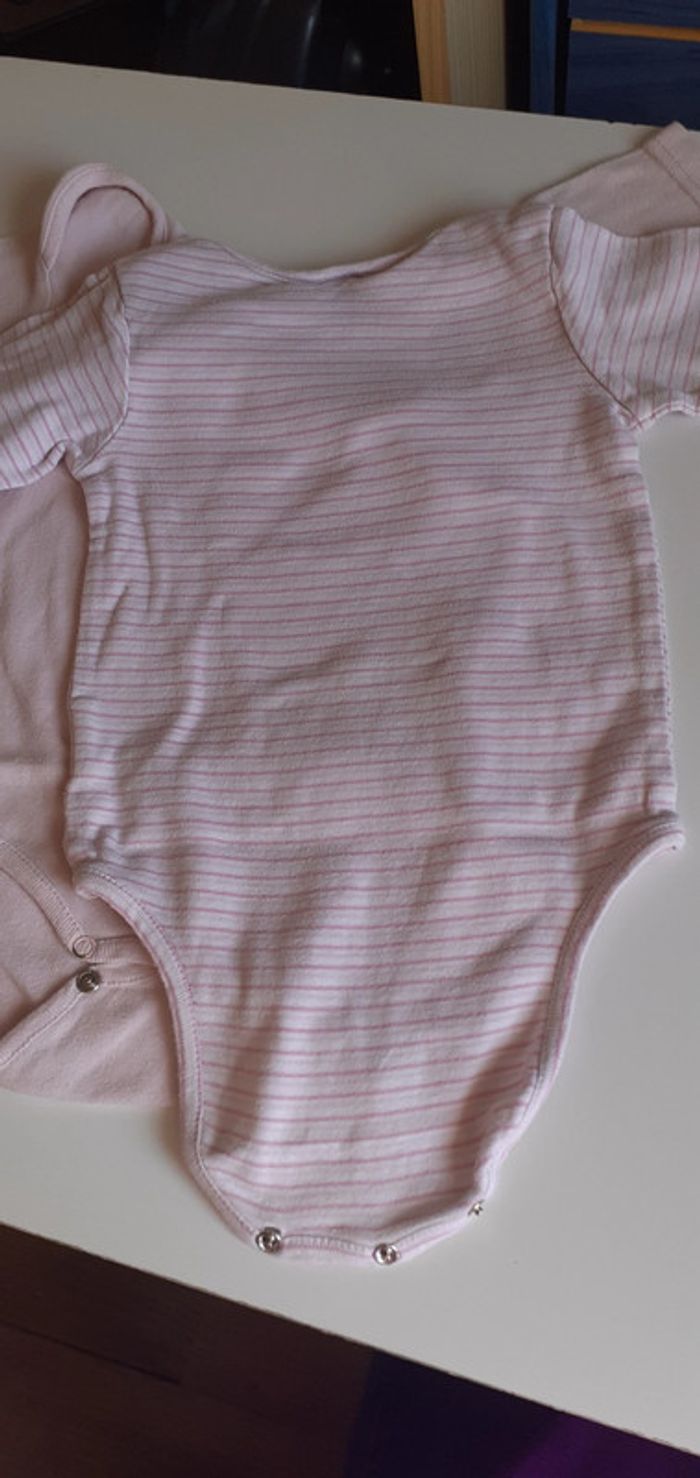 Lot 3 bodies rose manches longues 18 mois canari baby - photo numéro 7