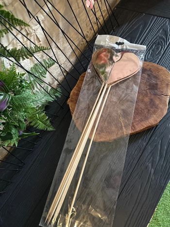 Lot de 6 cœurs avec baton XXL