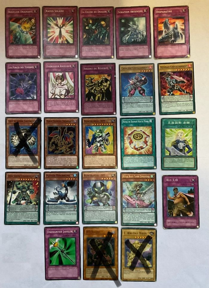 Lot cartes Yu-Gi-Oh! Vintage