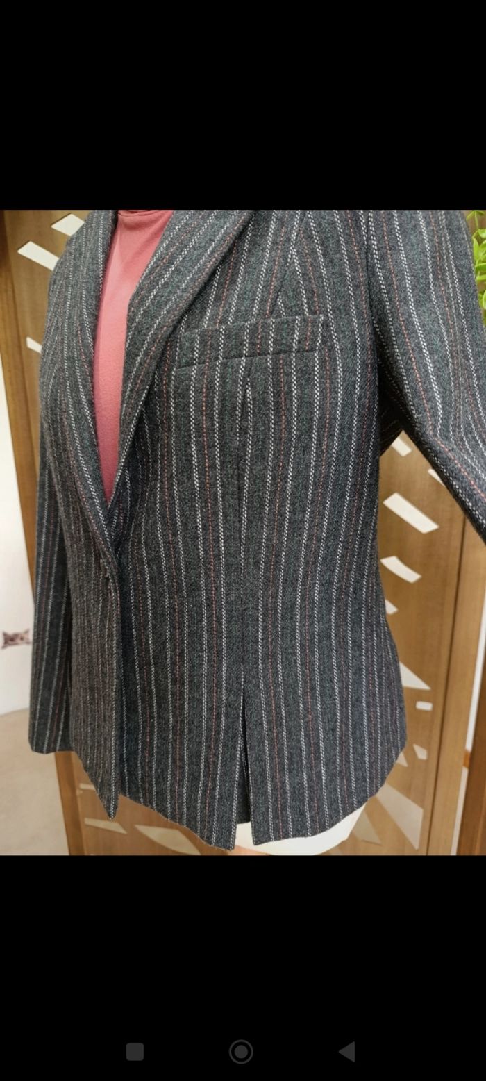 Blazer vintage femme 3 suisses taille 42 / laine - photo numéro 4
