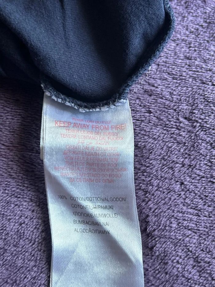 T-shirt manches courtes garcon en coton bleu marine thème dinosaures Sergent major taille 4 ans - photo numéro 5