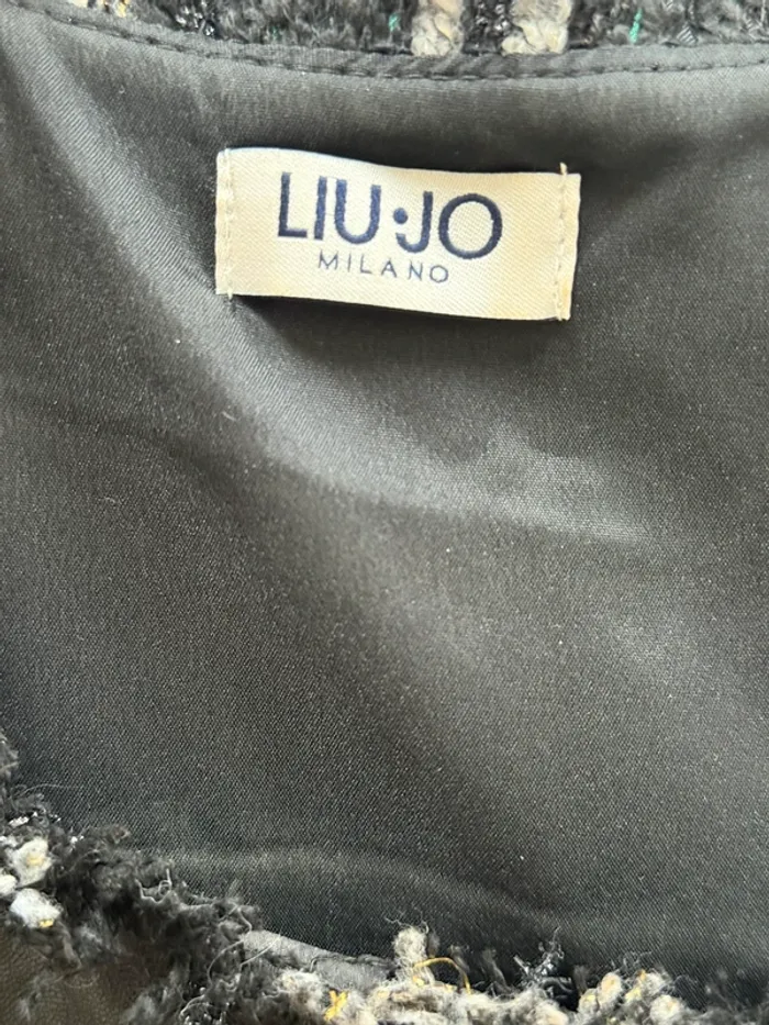 Robe Liu Jo sans manches T. 44 FR – Motif vichy noir et blanc - photo numéro 7