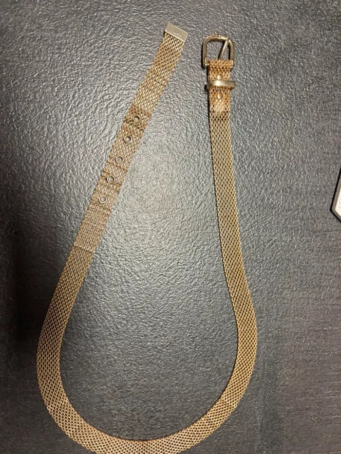 Ceinture dorée en maille métal Camaïeu neuve - photo numéro 2