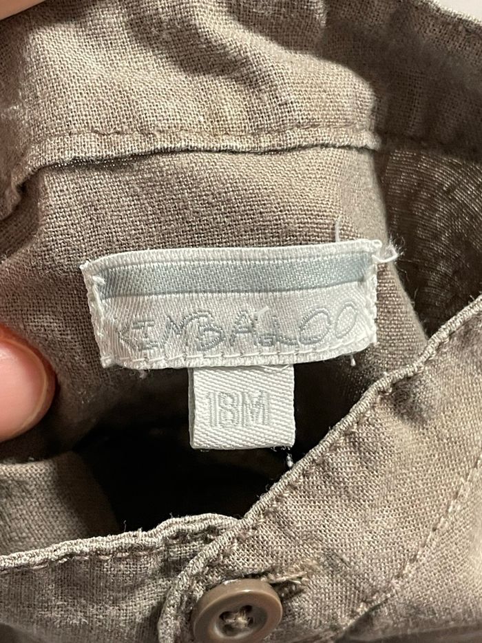 La halle - Chemise col Mao - marron - 18 mois - photo numéro 4