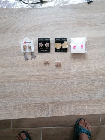 Lot 6 paires de boucles d'oreilles femme