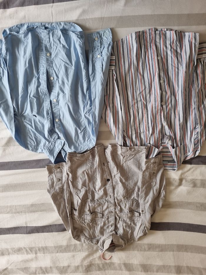 Lot chemises manches longues
