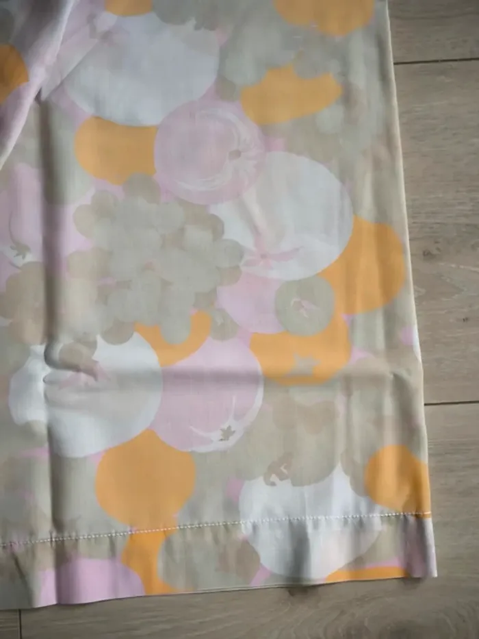 Taie de traversin vintage motif fruits rétro 180 X 41 cm - photo numéro 2