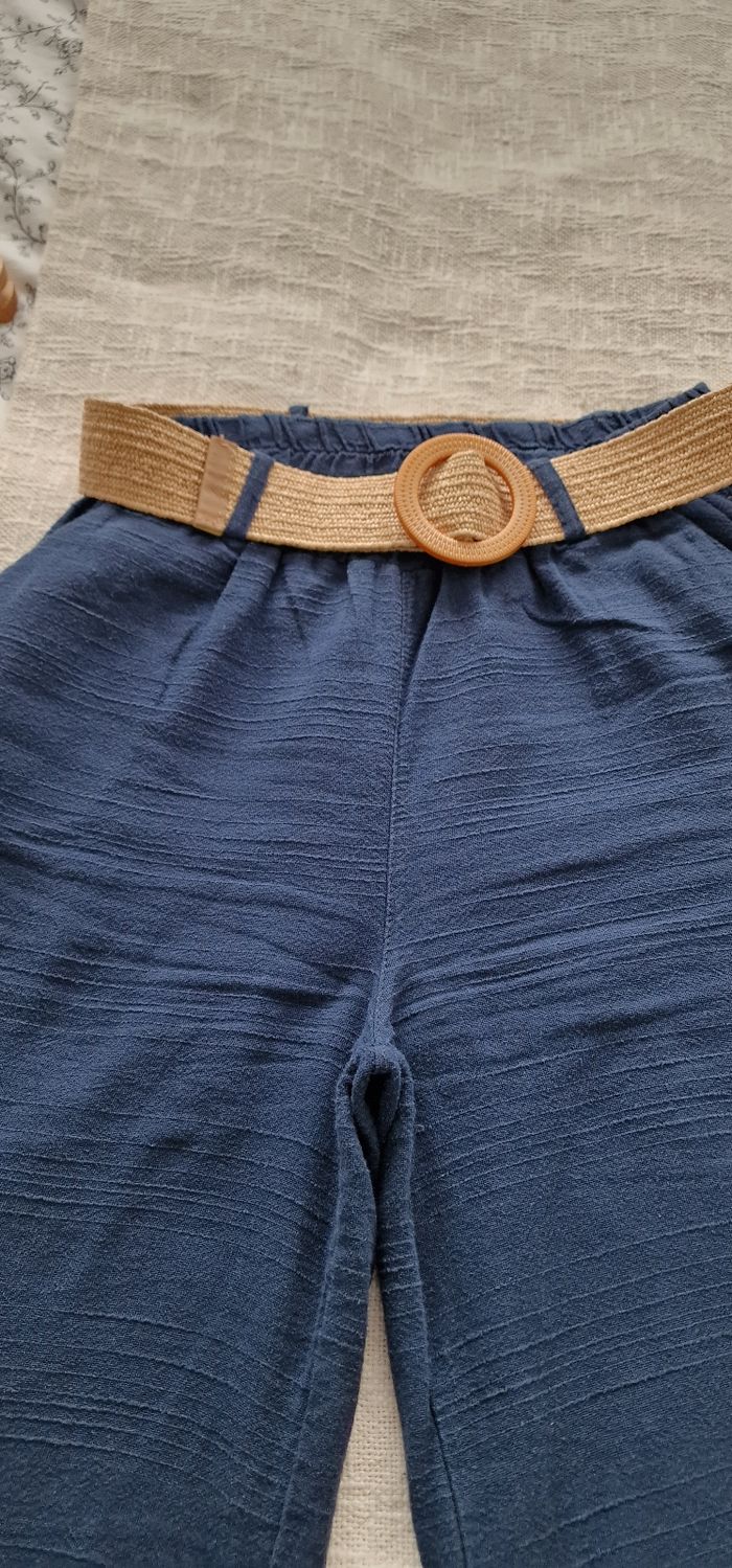 Pantalon en coton lavé