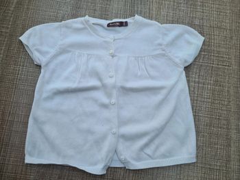 Gilet manches courtes Bout'chou 24 mois