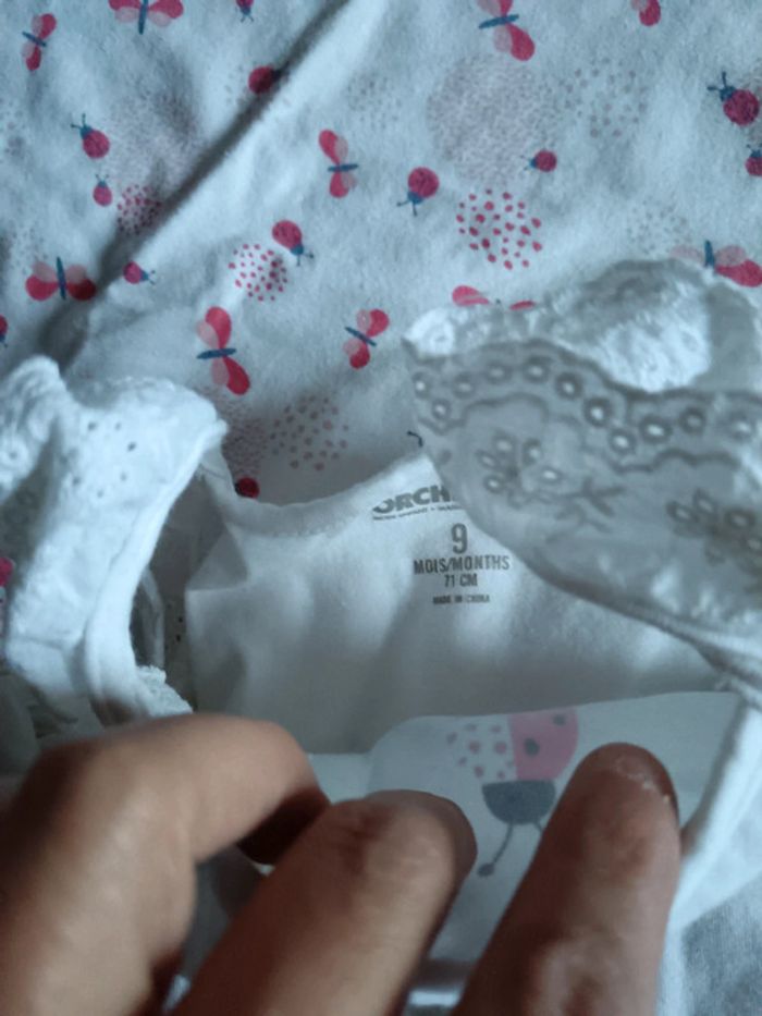 Combi short été Orchestra 9 mois papillons - photo numéro 4