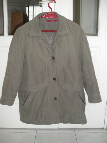 Veste / manteau kaki gris T.42