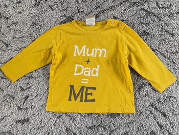 Teeshirt manches longues jaune - 12 mois