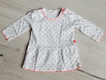 Vêtement bébé fille tunique à cœurs 6 mois