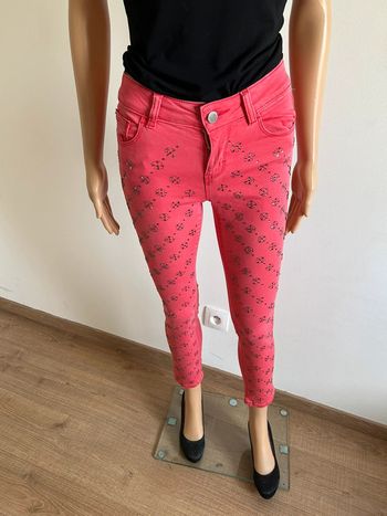 Jean rose avec strass Morgan taille 34 TBE
