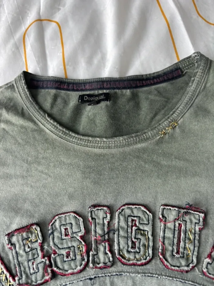 T-shirt manches longues Desigual – Taille L - photo numéro 4