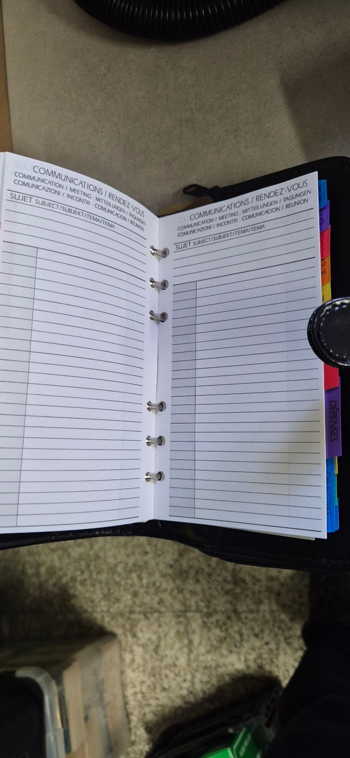 Agenda portefeuille - photo numéro 5