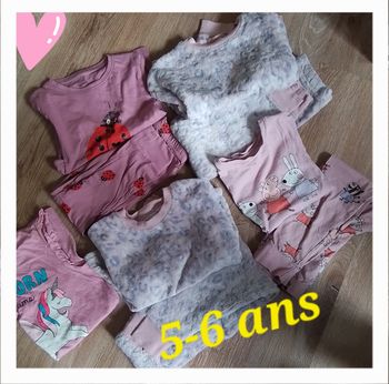 Pyjamas fille 5-6 ans 