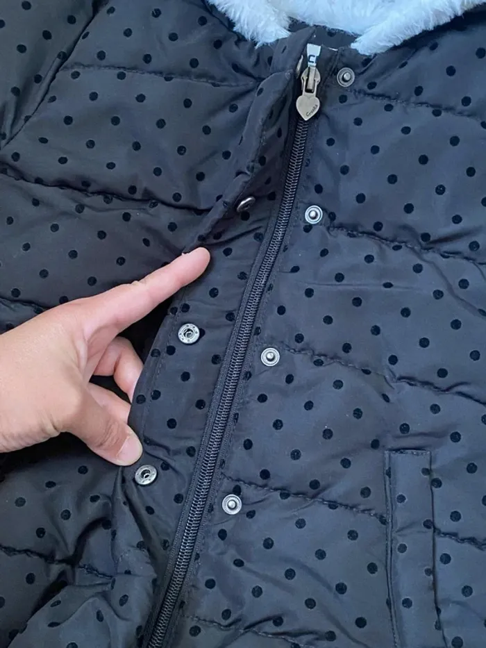Manteau doudoune hiver fourrée 24mois Creeks - photo numéro 3