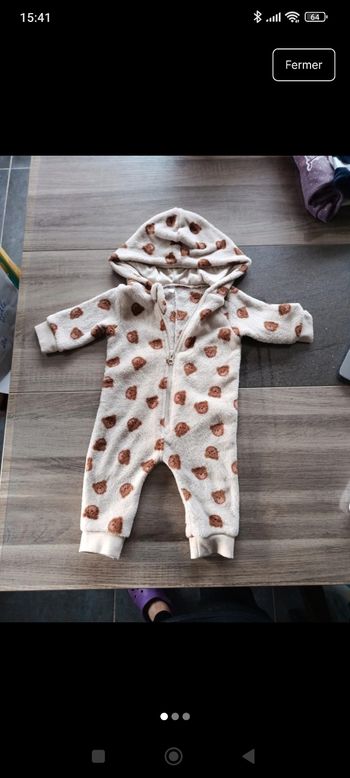 Sur pyjama / combinaison en velours