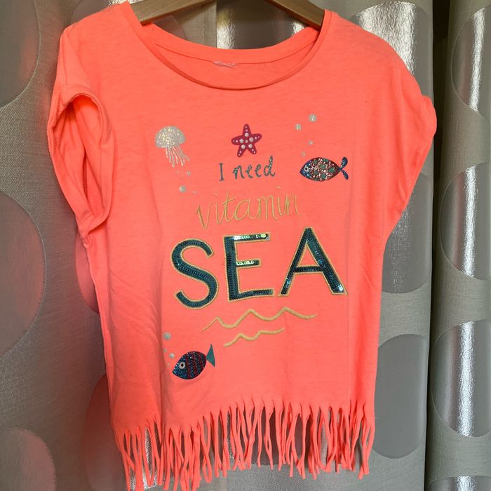 Tee shirt à franges