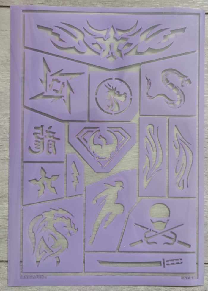 Pochoir maquillage neuf grim'tout super héro - photo numéro 2