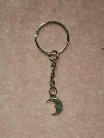 🌙 Porte-clé Lune Vintage