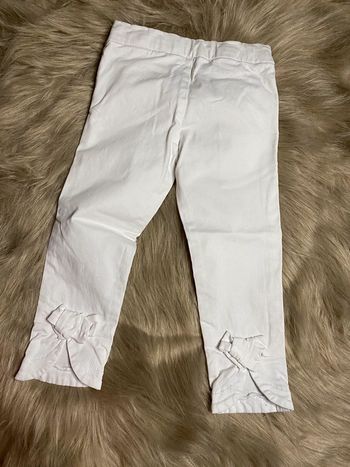 Pantalon blanc noeud