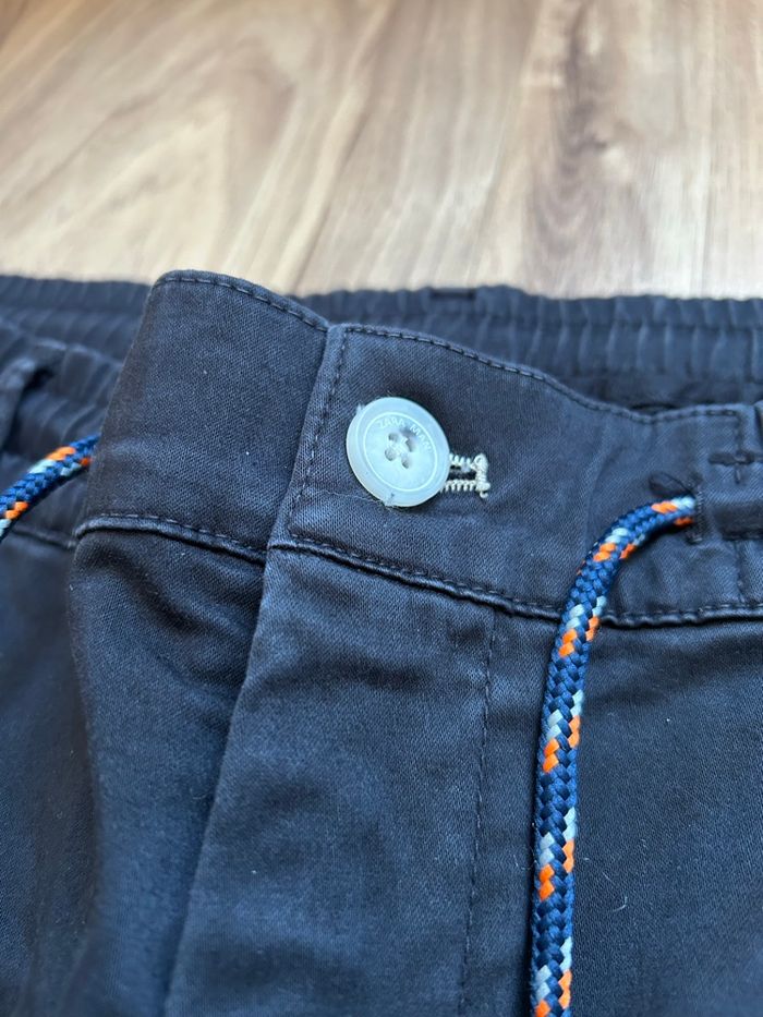 Pantalon marine Cargo Homme Zara Taille M - photo numéro 4