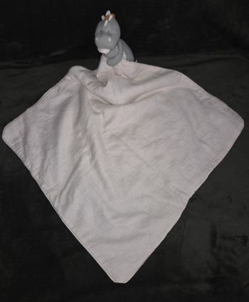 Doudou Dinosaure Stegosaure avec couverture - Noukies