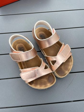 Sandales à scratch fille rose Citrouille et compagnie taille 24