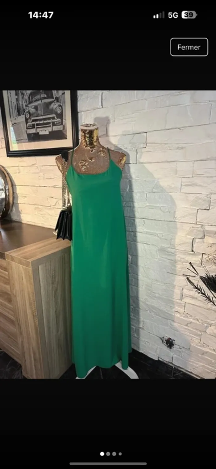 Robe neuve taille unique verte