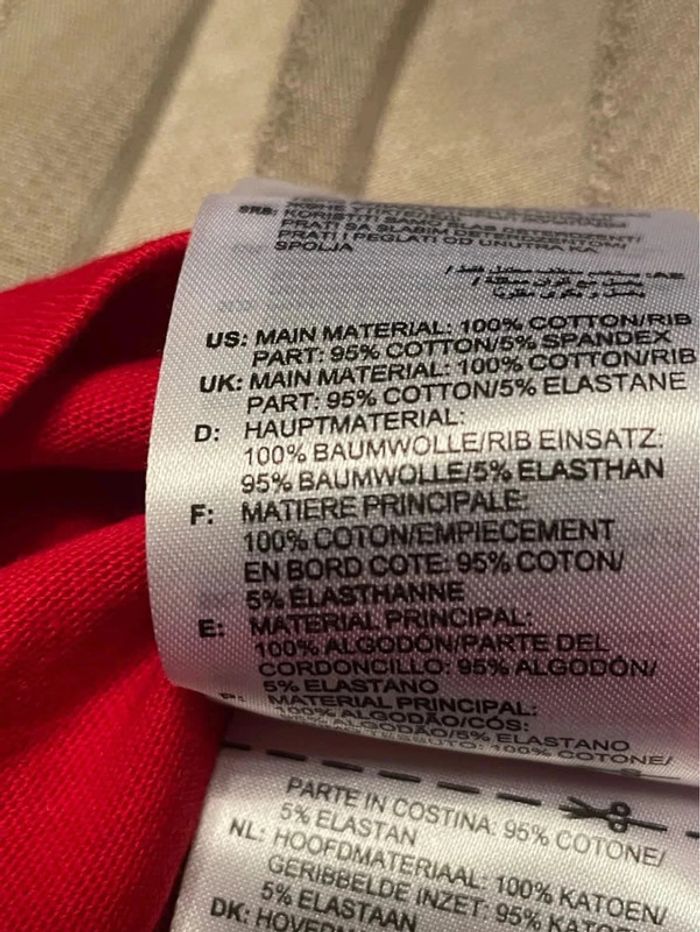 T-shirt rouge Adidas - photo numéro 4