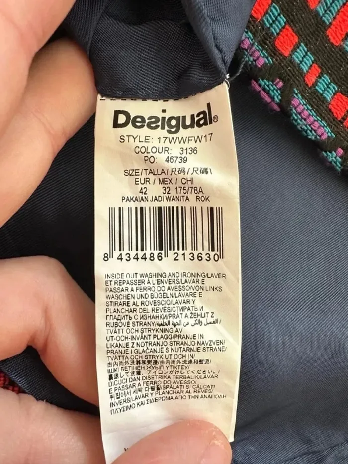 Jupe multicolore desigual femme taille 42, en très bon état - photo numéro 7