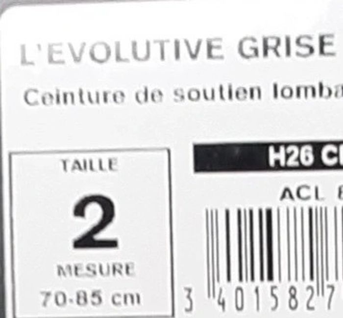 Ceinture lombaire taille 2 - photo numéro 2